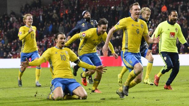 Bei den Schweden dreht sich alles um Zlatan Ibrahimovic (li.).