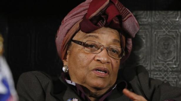 Ellen Johnson Sirleaf, ehemalige Präsidentin von Liberia, spricht.