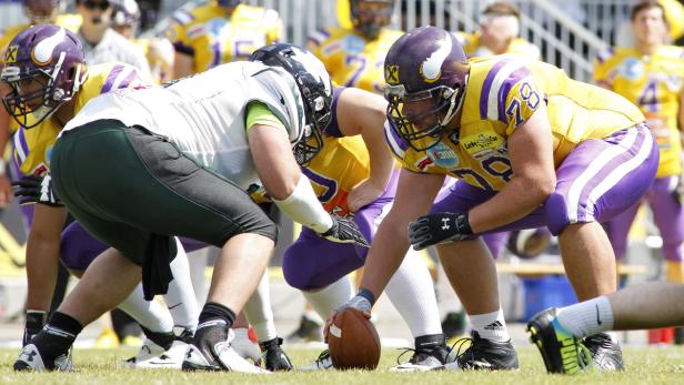 Die Vienna Vikings (in Gelb) spielen um den Aufstieg ins BIG6-Finale.