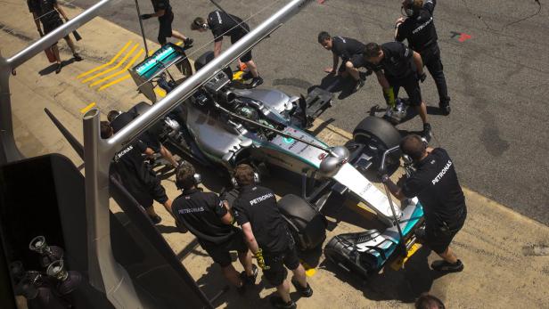 Rosberg spulte am Dienstag die meisten Runden aller Fahrer herunter.