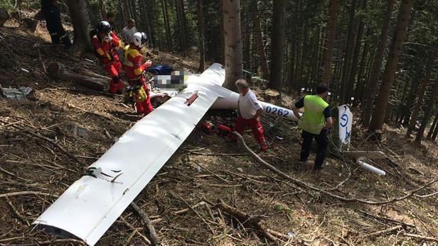 Die Absturzstelle im Gebiet der Osteralm bei Turnau.