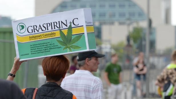 Eine der vielen Demos zur Legalisierung des Cannabis-Anbaus nicht nur zu medizinischen Zwecken.