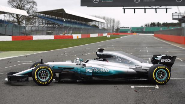 Der Mercedes soll heuer sowohl Fahrer- als auch Teamwertung gewinnen.