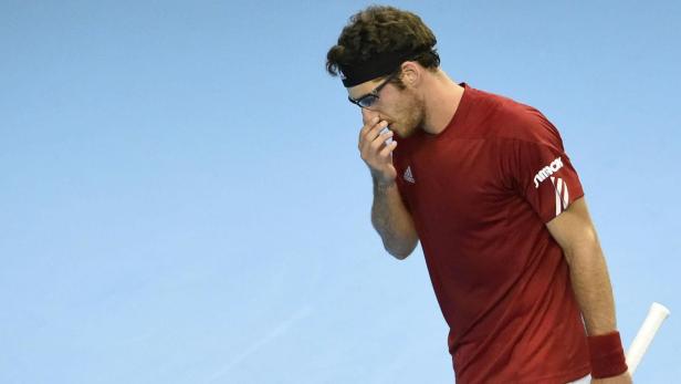 TENNIS: DAVIS CUP / PORTUGAL - ÖSTERREICH: MELZER Für Melzer geht es in Houston nicht weiter.