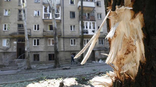 Vor den Kämpfen lebten in Donezk eine Million Menschen, inzwischen sind viele geflohen.