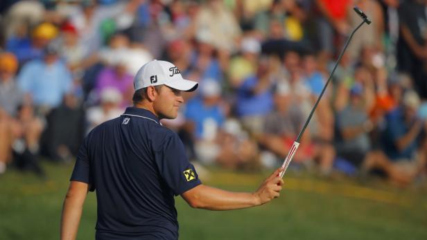 Aufgepasst! Vor Tausenden Zusehern im Valhalla Golf Club bewies Bernd Wiesberger seine Klasse.