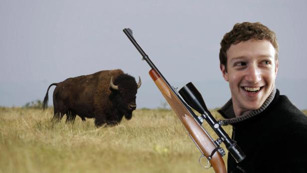 Zuckerberg macht Bison-Burger