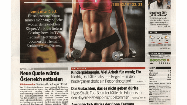 Schlagzeile vom 14.05.2015Der neue KörperwahnKurier