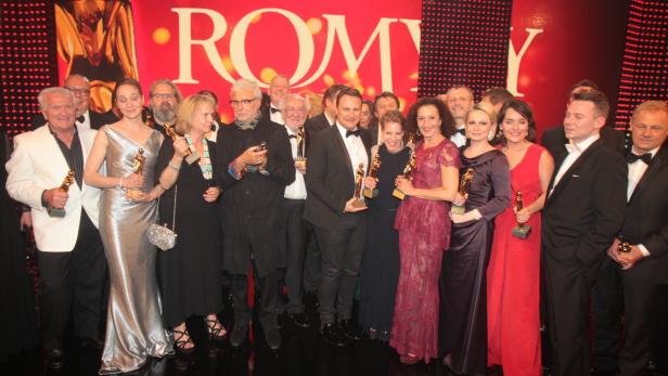 Romy 2015, Gala in der Wiener Hofburg am 25.05.2015, Gruppenbild, Gruppenfoto