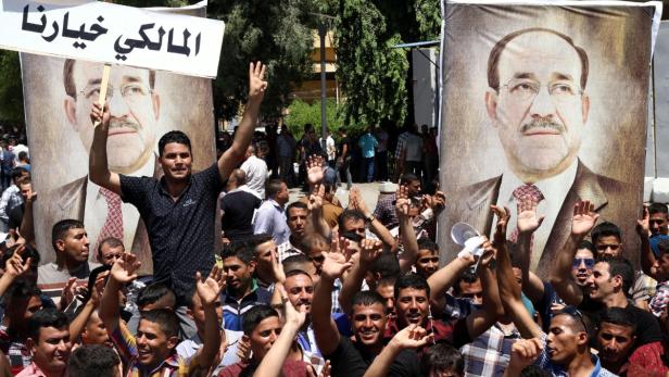 Anhänger von Premier Nuri al-Maliki