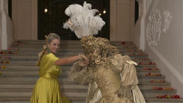 Agnes Husslein-Arco und Gery Keszler Keszler im Jahrt 2012 am Ball au Belvedere.