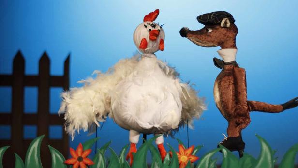 Huhn und Wiesel