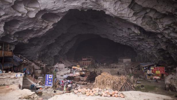 Das Dorf Zhongdong befindet sich in einer natürlich Höhle.