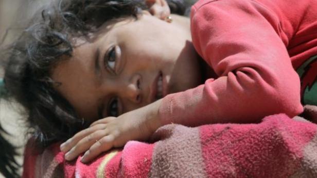 Ein Flüchtlingsmädchen im Nordirak - den Jesiden dort droht laut UN ein Völkermord.