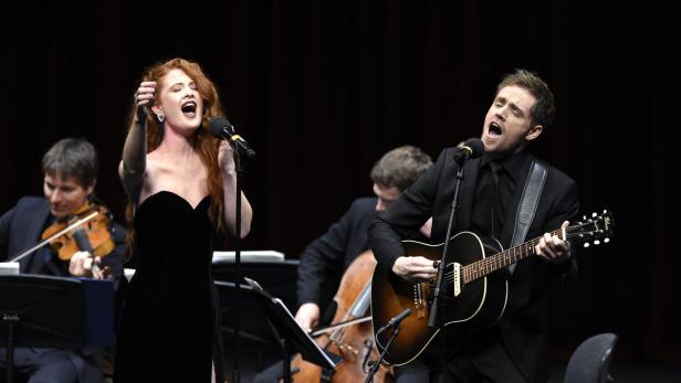 Die Teilnehmer aus Norwegen, Debrah Scarlett und Kjetil Morland, waren auch in der Staatsoper zu Gast.