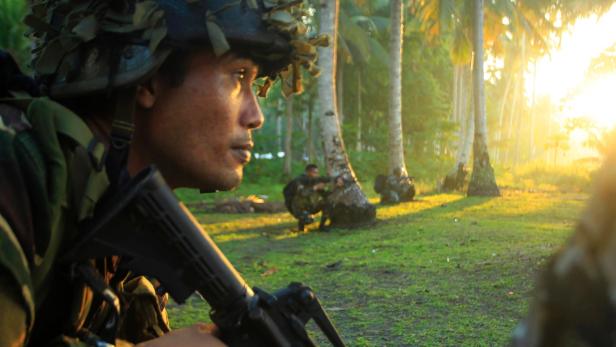 Soldaten auf den Philippinen