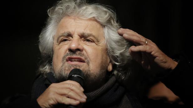 Bei Neuwahlen der größte Profiteur des Streits im Linkslager: Beppe Grillo