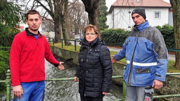 Lebensretter: Paukner, Winter und Pavkovic halfen in höchster Not