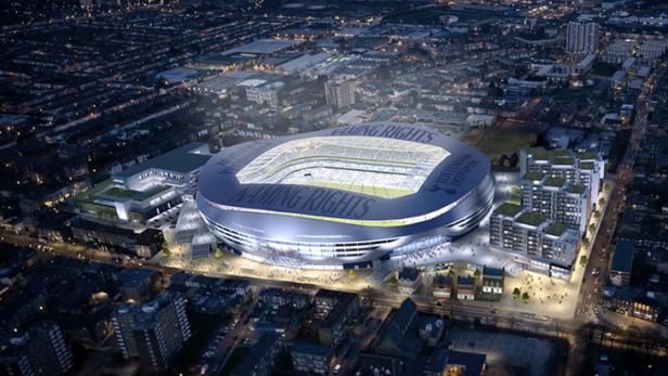 Zum Beginn der Premier-League-Saison 2018/19 soll das neue Tottenham-Stadion in London fertig werden. Das gesamte Stadion soll eine Attraktion, inklusive einem Areal für Extremsport und einem Skywalk mit Aussicht über ganz London, werden. Insgesamt 61.000 Plätze für Zuschauer werden vorhanden sein.
