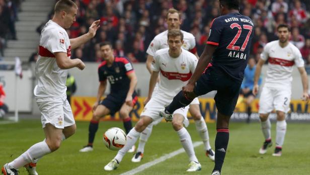 David Alaba zählte beim 3:1-Sieg der Bayern über Stuttgart zu den stärksten Münchnern, stellte einmal mehr auch seine Vielseitigkeit unter Beweis. Harmonierte mit Ribery und ...