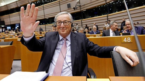 Jean-Claude Juncker heute im EU-Parlament