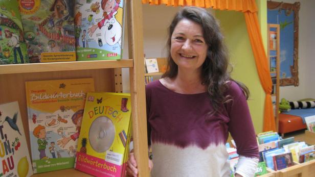 Kindergärtnerin und Bibliothekarin: Eva Catty in der geräumigen Wohlfühlzone ihrer Filiale