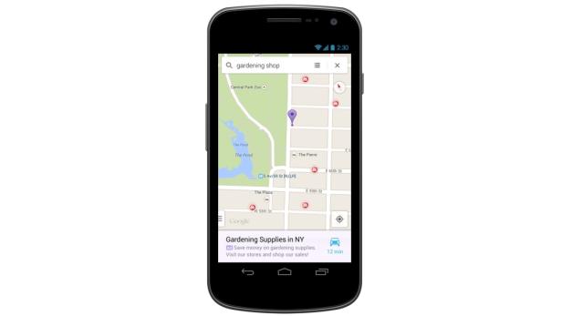 Google startet mit Werbung in Karten-Apps