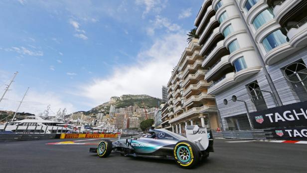 Lewis Hamilton legte im freien Training von Monaco die Bestzeit hin.