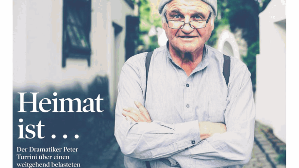 Der Dramatiker Peter Turrini auf einer Titelseite der Kleinen Zeitung.