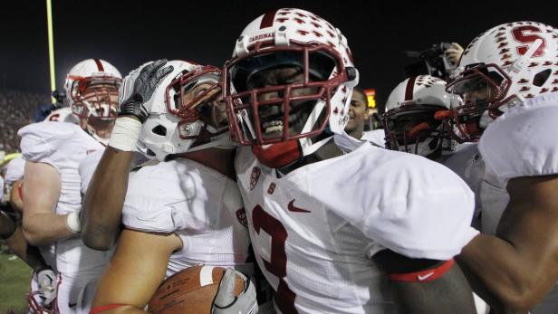 Stanford University's Tarpley celebrates after he A.J. Tarpley fürchtet sich vor weiteren Gehirnerschütterungen.