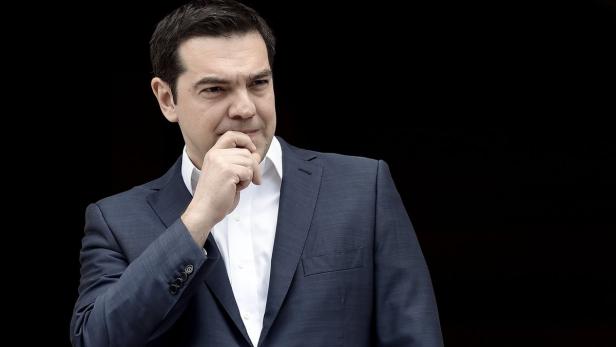 Sorgenvolle Miene des griechischen Regierungschefs Alexis Tsipras.