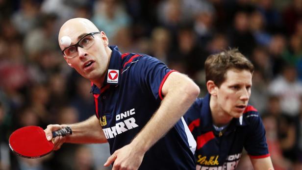 RUSSIA TABLE TENNIS EUROPEAN CHAMPIONSHIPS Daniel Habesohn (l.) hat noch Chancen auf Olympia.