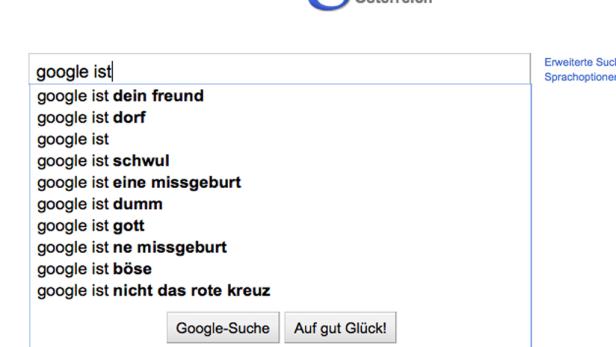 Googles fragwürdige Suchvorschläge