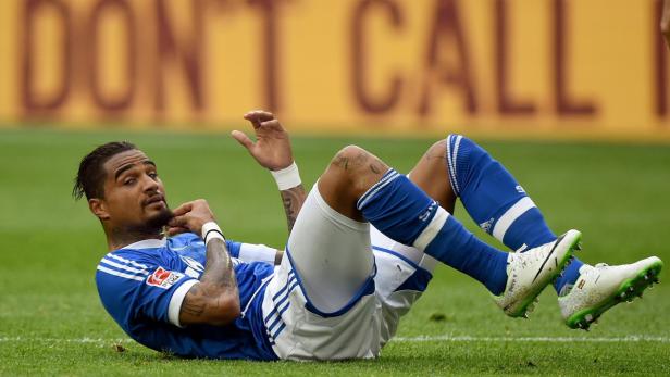 Kevin-Prince Boateng blamierte sich mit Schalke gegen Dresden.