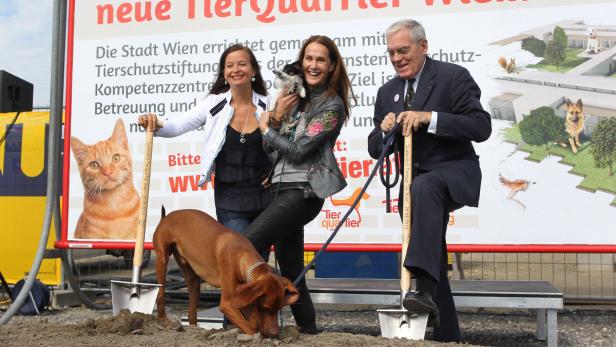 Tierquartier Tierheim Spatenstich Sima Entenfellner Havranek Tierschutzstiftung