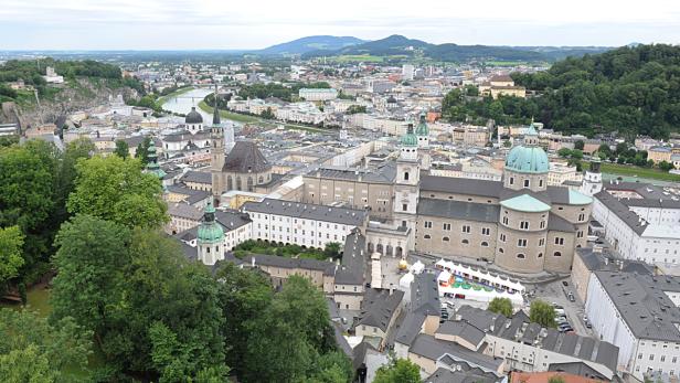 Blick auf die Stadt Salzburg