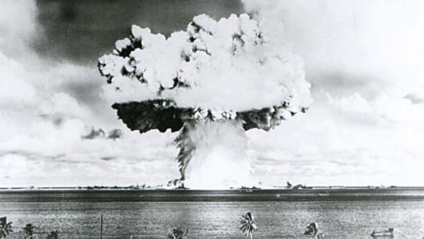 Ein Archivbild eines Atomtests auf dem Bikini-Atoll im Jahr 1946. Der Atomwaffensperrvertrag wurde 1968 abgeschlossen.