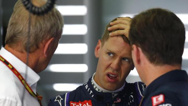 Marko (li.) hält weiterhin zu Vettel.