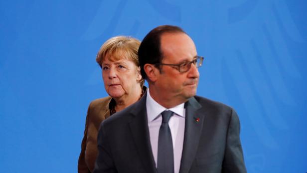 Hollande und Merkel geben in der EU den Ton an.