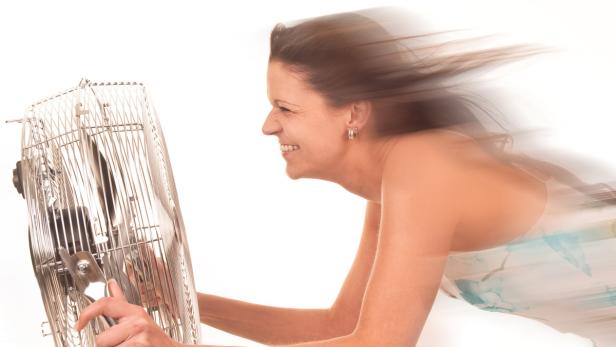 Wenn die Hitze im Büro oder im Schafzimmer unerträglich wird, schafft ein Ventilator Abhilfe.