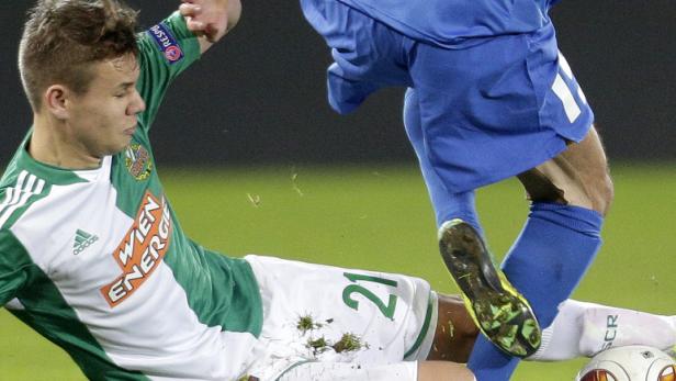 Am Ball: In der Europa-League-Qualifikation trumpfte Louis Schaub vor einem Jahr mit vier Toren in Folge auf. In Helsinki will der 19-Jährige für Rapid nachlegen.
