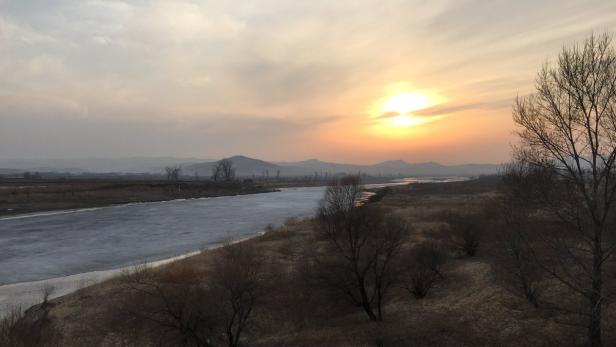 Der Fluß Tumen trennt Nordkorea von China