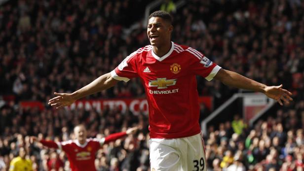 Football: England, Premier League Marcus Rashford durfte jubeln.