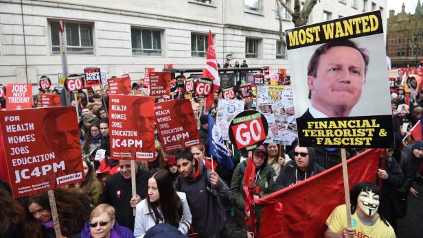 Zehntausende demonstrierten am Samstag in London.