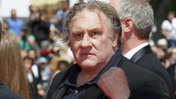 Porträt des französischen Schauspielers Gérard Depardieu.
