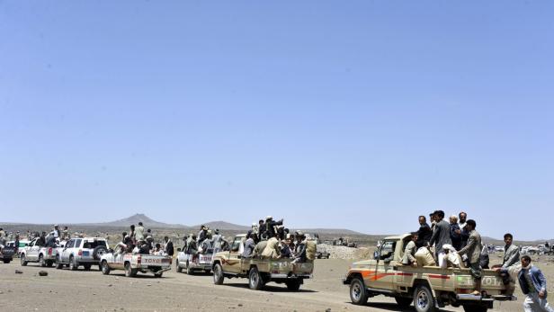 Auf dem Weg in die Hauptstadt: Schiitische Houthi-Rebellen wollen die Regierung stürzen