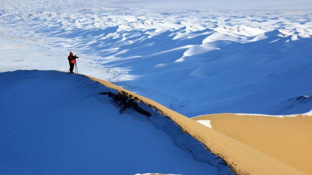 Michael Martin in der Wüste Gobi.