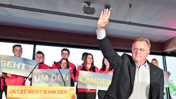 SPÖ-Landeshauptmann Hans Niessl warnte vor einer &quot;Horror-Koalition aus Schwarz-Blau-Stronach&quot;