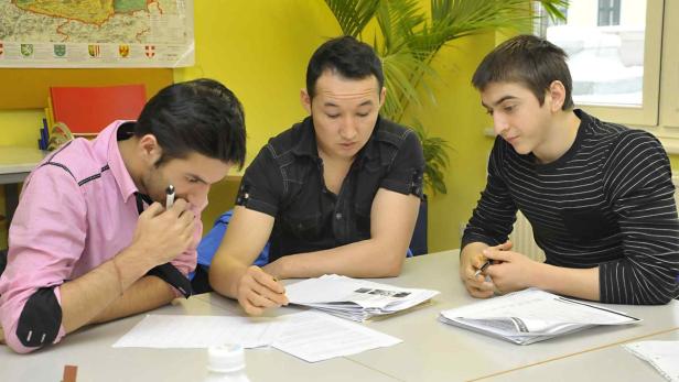In der Jugendbildungswerkstatt lernen junge Asylwerber Deutsch