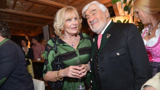 Seit 46 Jahren glücklich: Mario Adorf und Monique Faye in Kitzbühel.
